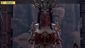 Ratu Medusa Dan Kakek Tua Dalam Aksi Panas 3d