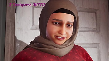 Aisha Berhijab Arab Dengan Payudara Dan Pantat Besar Dihardiki Anal Dan Dipenuhi Sperma