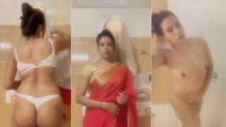 Sultry Lucknow Beauty Captures Her Steamy Desi Shower Scene In A Sizzling Mms