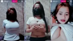 Baby Moy Pake Kaos Putih, Live Instagram Bikin Greget, Bikin Pengen Liat Lebih.